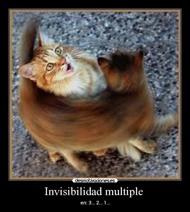 Invisibilidad multiple - en: 3... 2... 1...