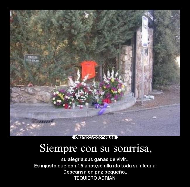 Siempre con su sonrrisa, - 