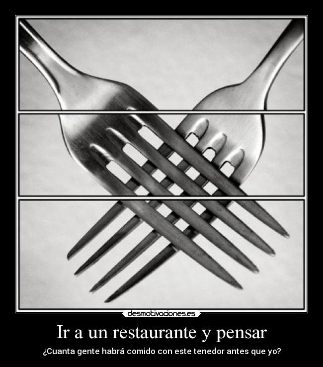 carteles restaurante pensar desmotivaciones