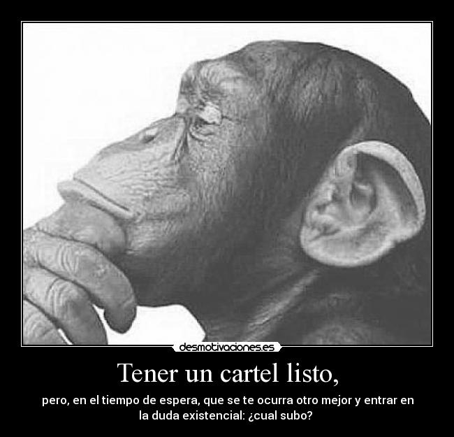 carteles dudas carteles cual subir desmotivaciones