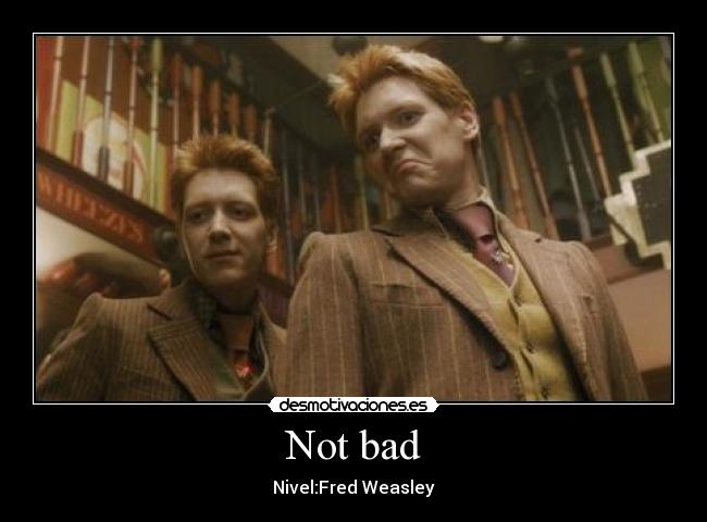 Not bad - Nivel:Fred Weasley