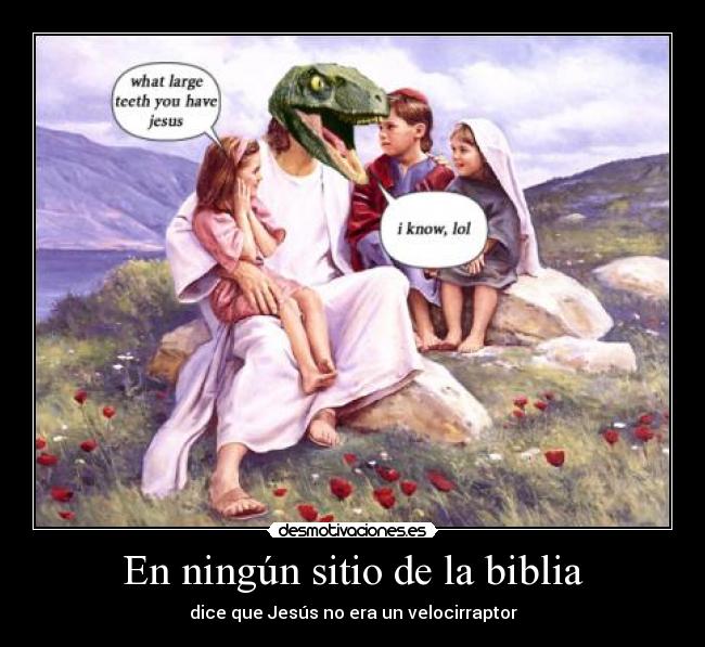 En ningún sitio de la biblia -