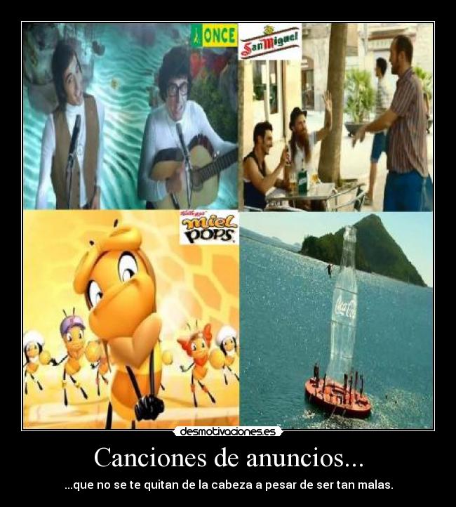 Canciones de anuncios... -