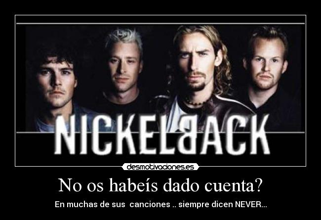 carteles nickelback desmotivaciones