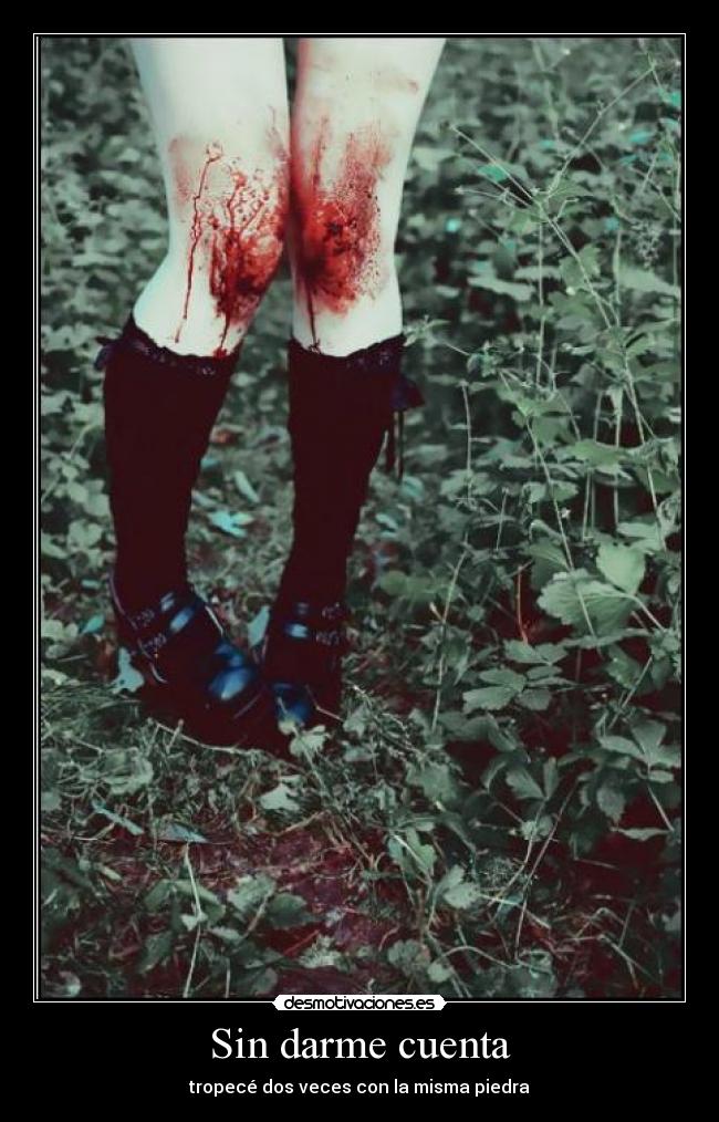Sin darme cuenta - tropecé dos veces con la misma piedra