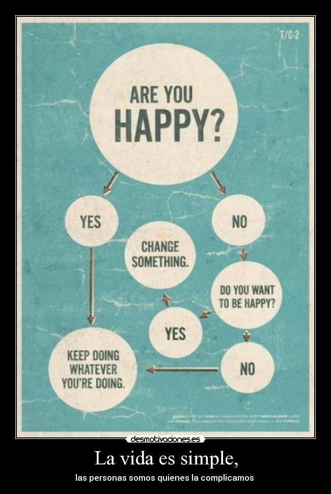 La vida es simple, - 