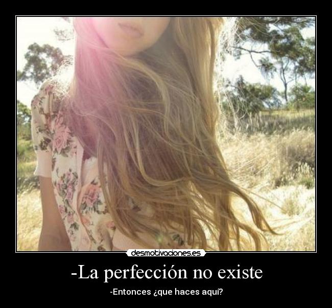 -La perfección no existe - 