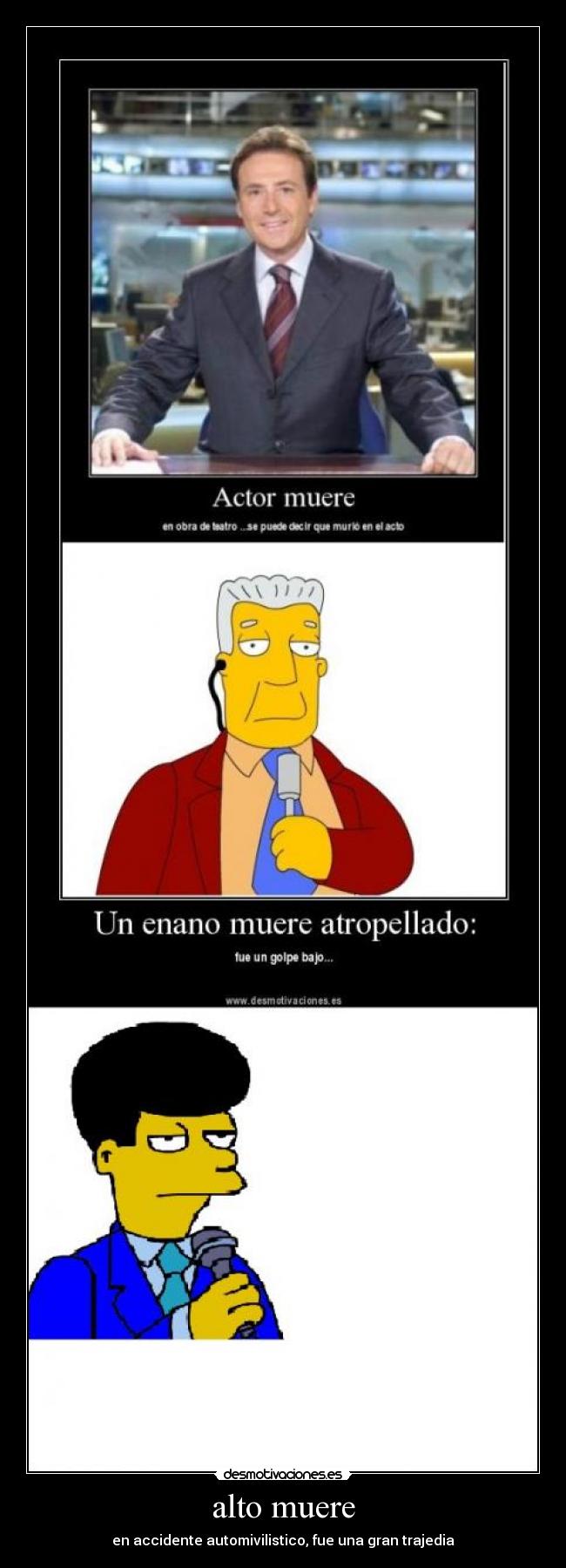 alto muere - en accidente automivilistico, fue una gran trajedia