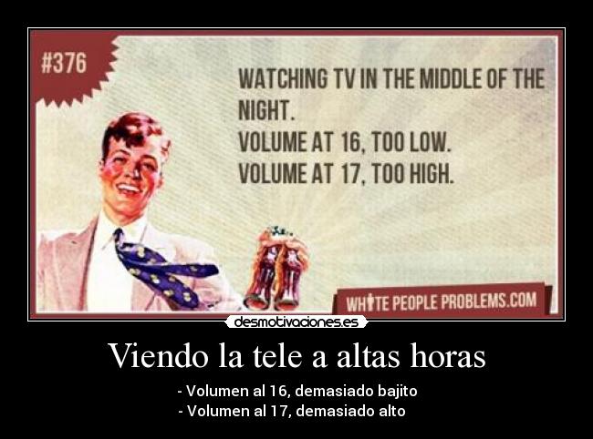 Viendo la tele a altas horas - 