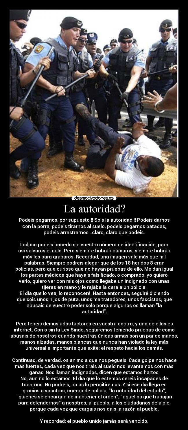 La autoridad? - 