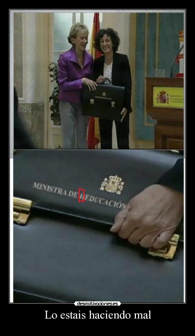 Lo estais haciendo mal - 