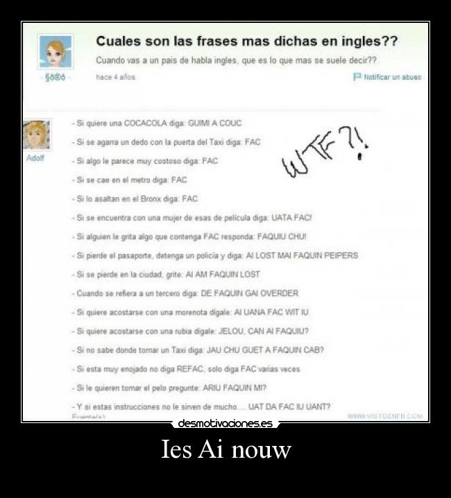 Ies Ai nouw - 
