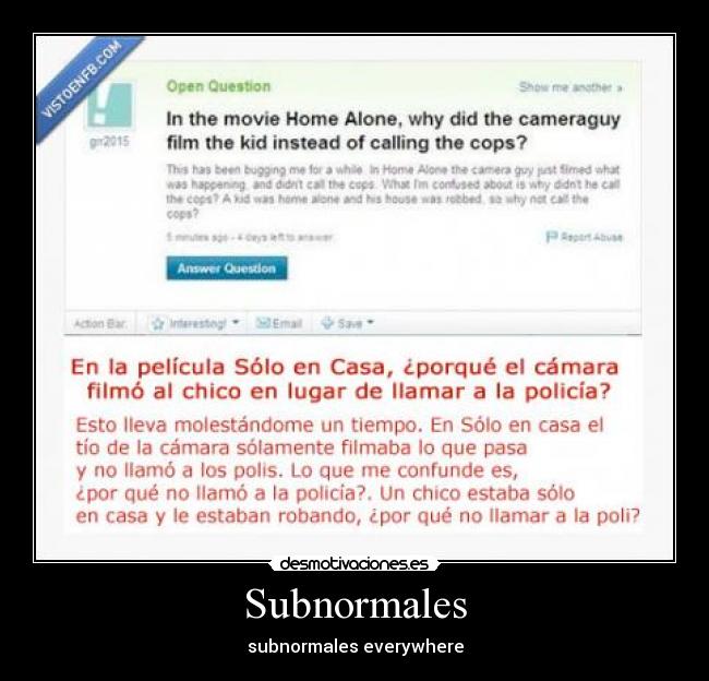Subnormales - subnormales everywhere