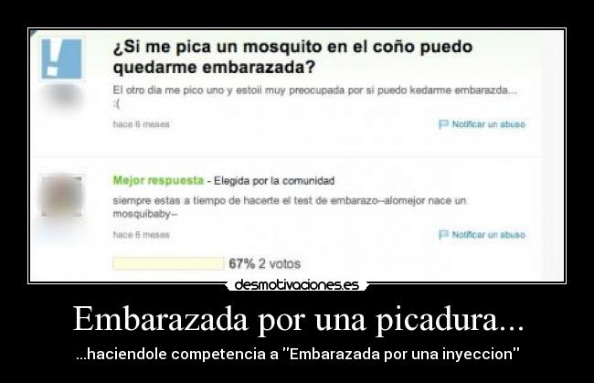 Embarazada por una picadura... - 