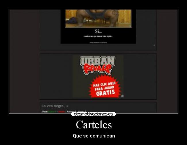 Carteles - Que se comunican