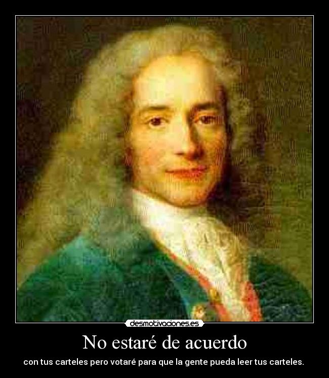 No estaré de acuerdo -