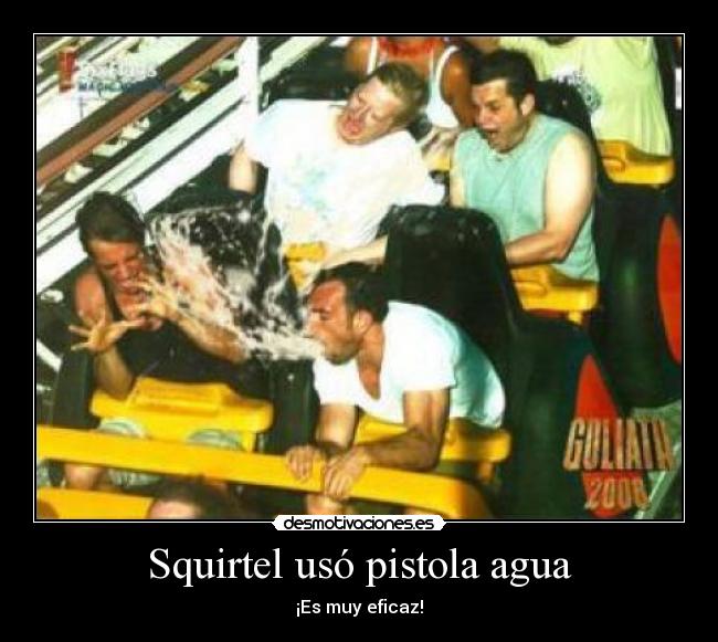 Squirtel usó pistola agua - 