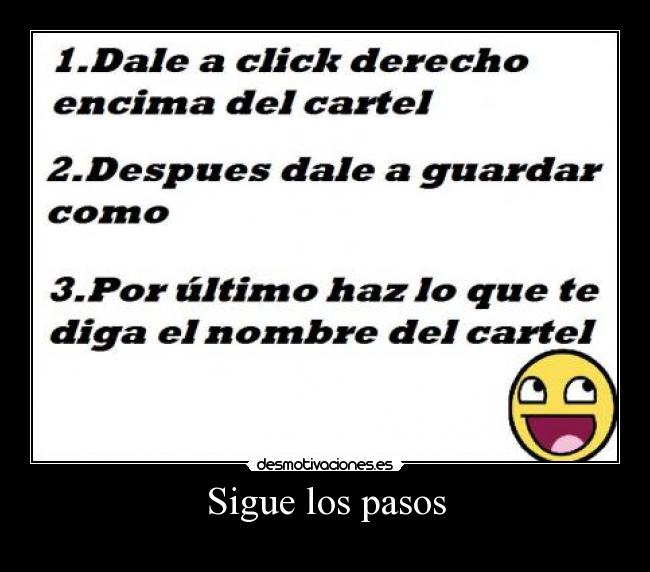 Sigue los pasos - 