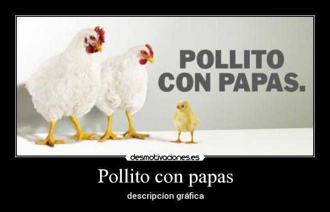 Pollito con papas -