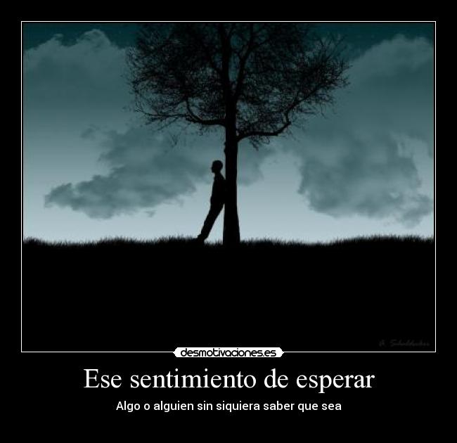 Ese sentimiento de esperar - 