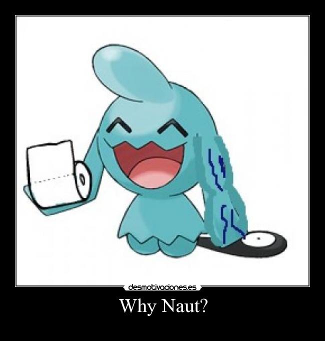 carteles wynaut pokemon why not why not desmotivaciones