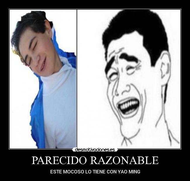 PARECIDO RAZONABLE - ESTE MOCOSO LO TIENE CON YAO MING