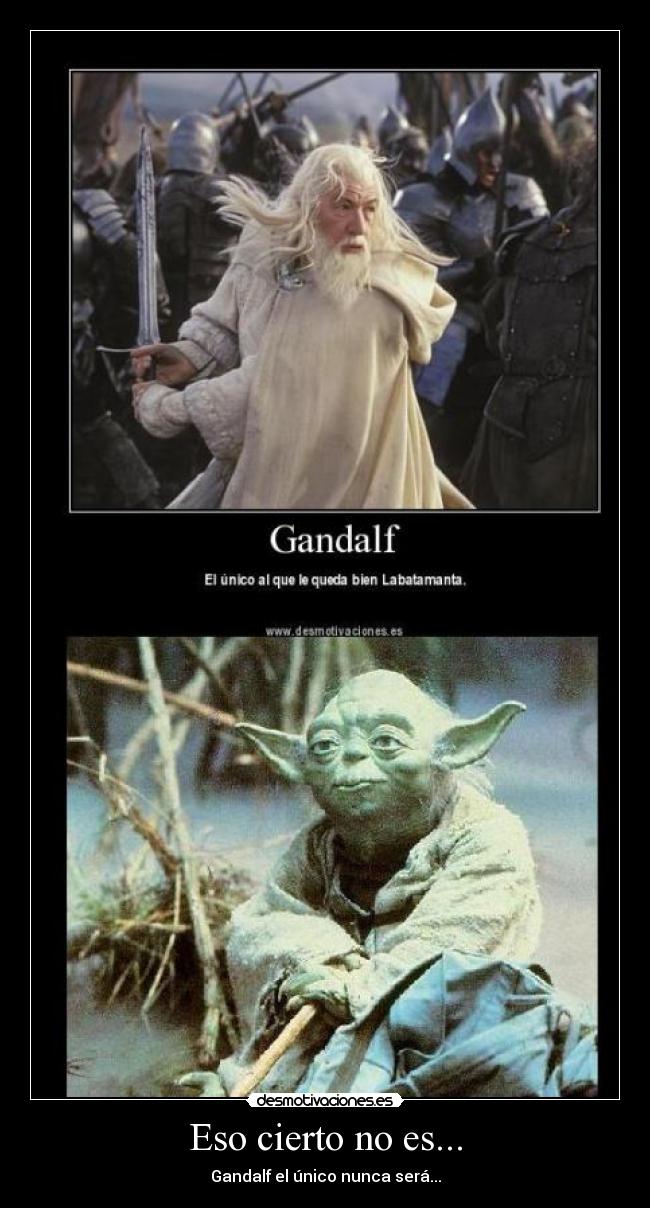 Eso cierto no es... -