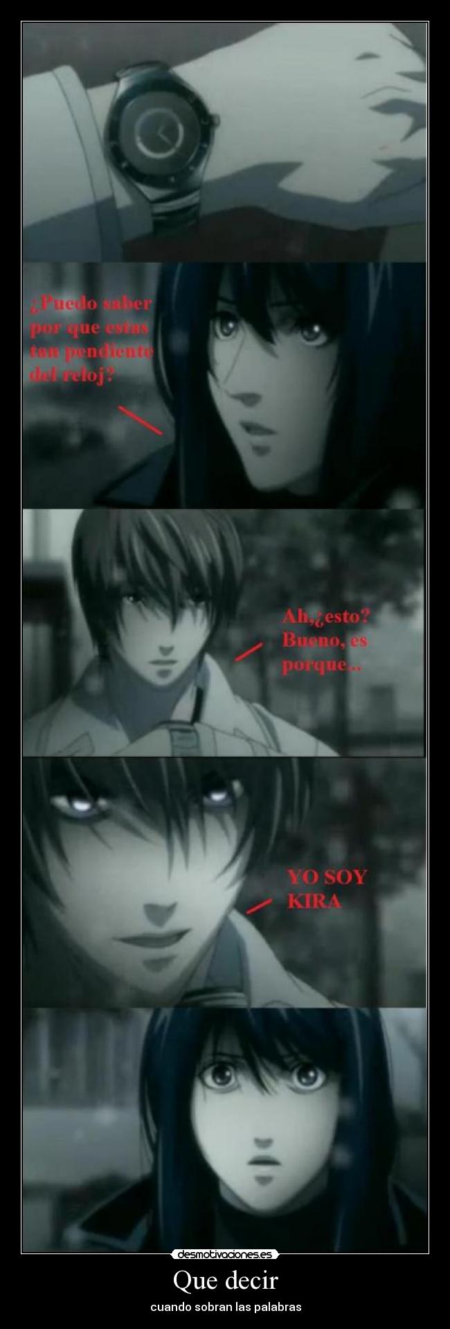 Que decir - cuando sobran las palabras