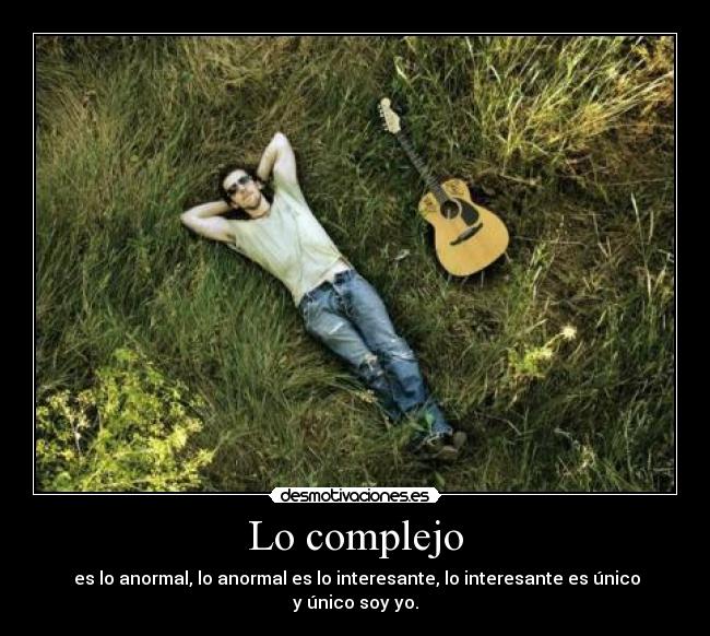 Lo complejo - 