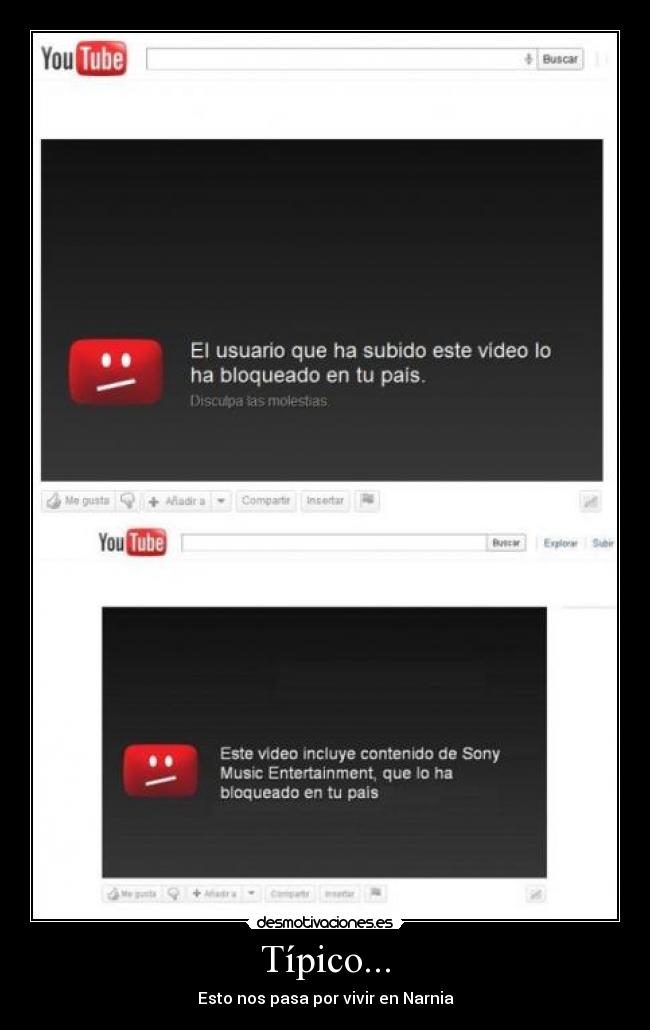 Típico... - Esto nos pasa por vivir en Narnia