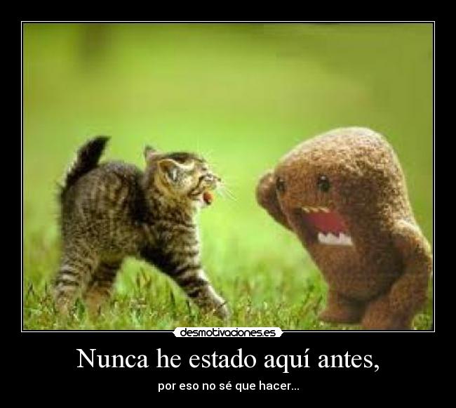 Nunca he estado aquí antes, -