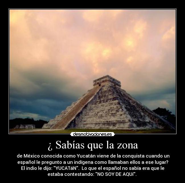 ¿ Sabías que la zona -