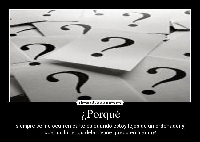 ¿Porqué - 