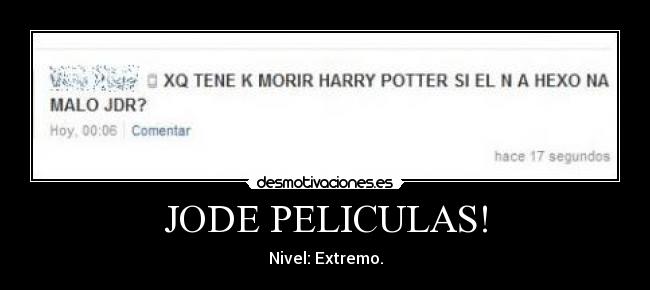 JODE PELICULAS! -