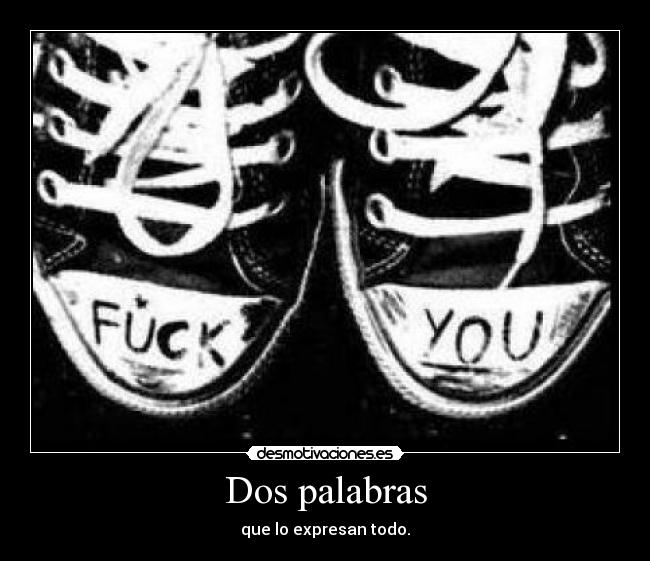 Dos palabras -