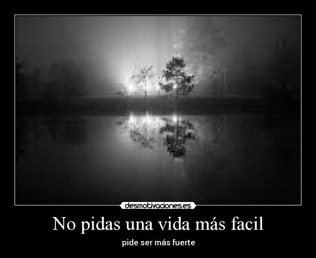 No pidas una vida más facil -