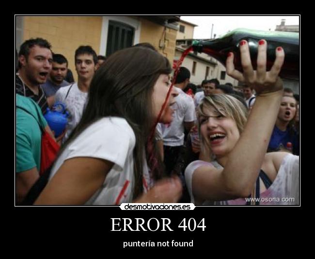 ERROR 404 - puntería not found