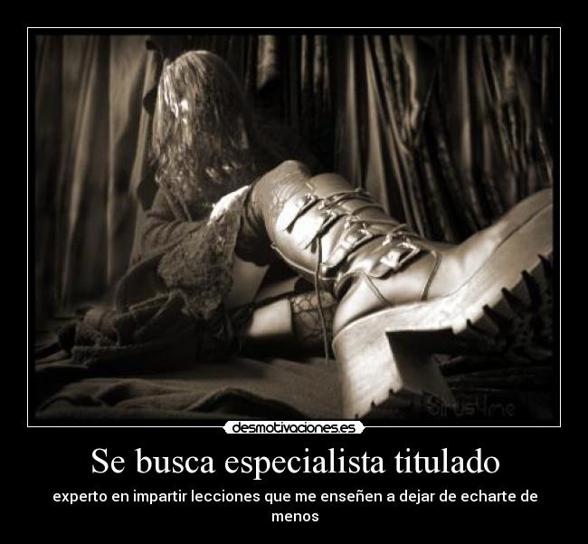 Se busca especialista titulado - 