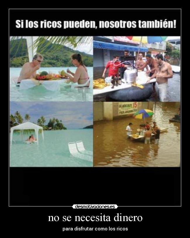 no se necesita dinero - 