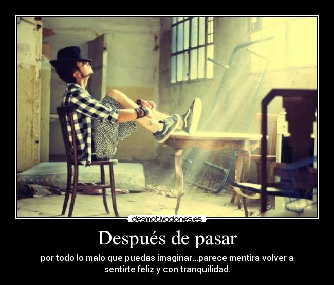 Después de pasar -