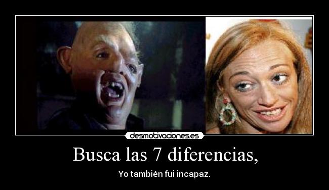Busca las 7 diferencias, -