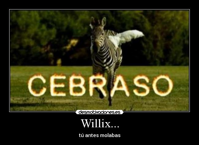 Willix... - tú antes molabas