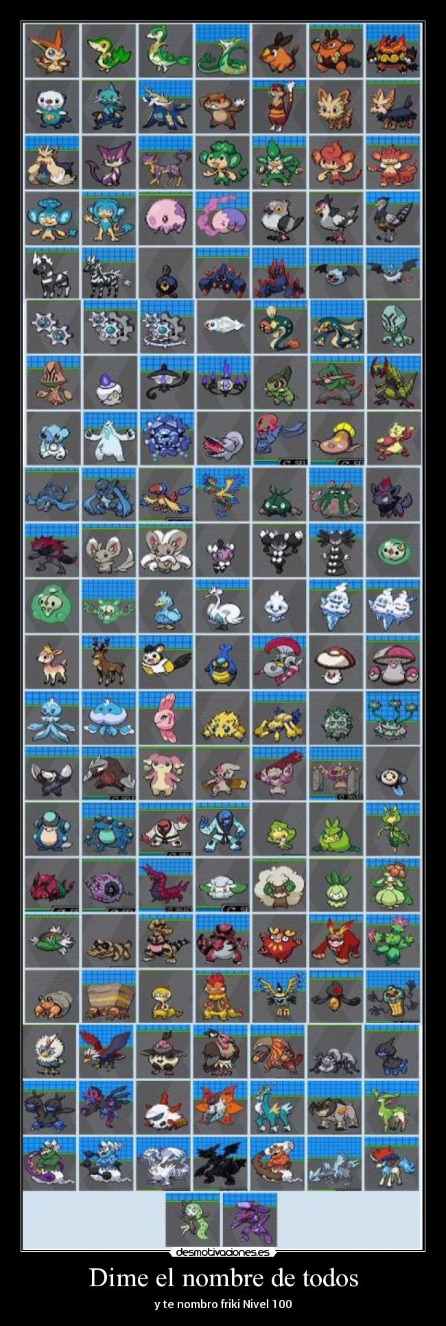 Dime el nombre de todos -