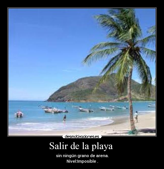 Salir de la playa  - 