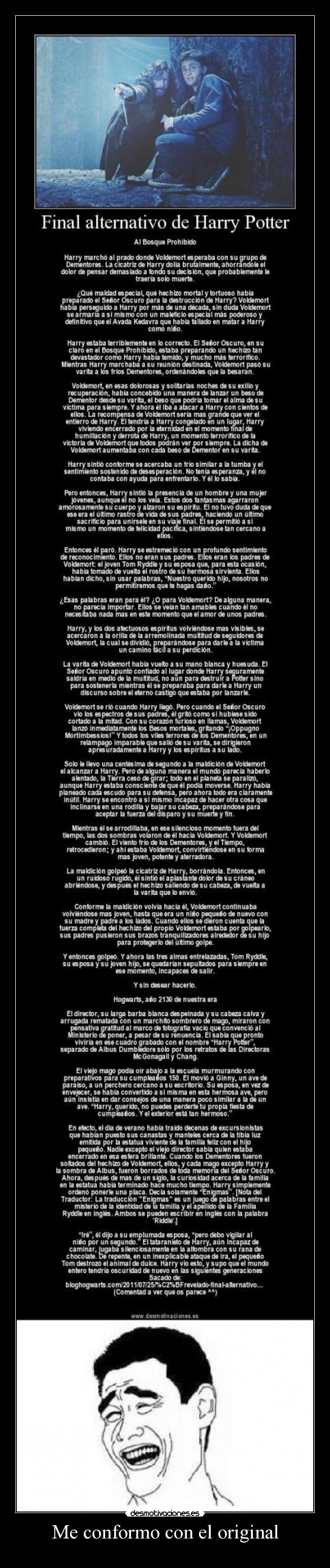 Me conformo con el original - 