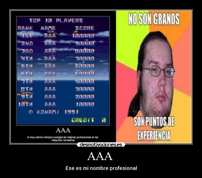 AAA  - Ese es mi nombre profesional