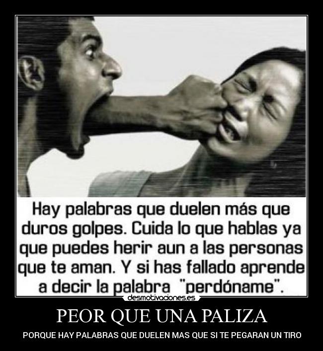 PEOR QUE UNA PALIZA -