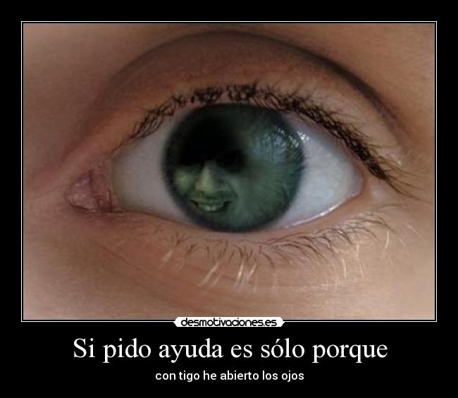 Si pido ayuda es sólo porque - 