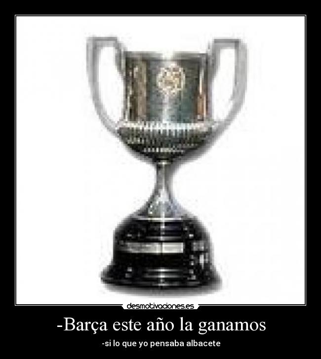 -Barça este año la ganamos -
