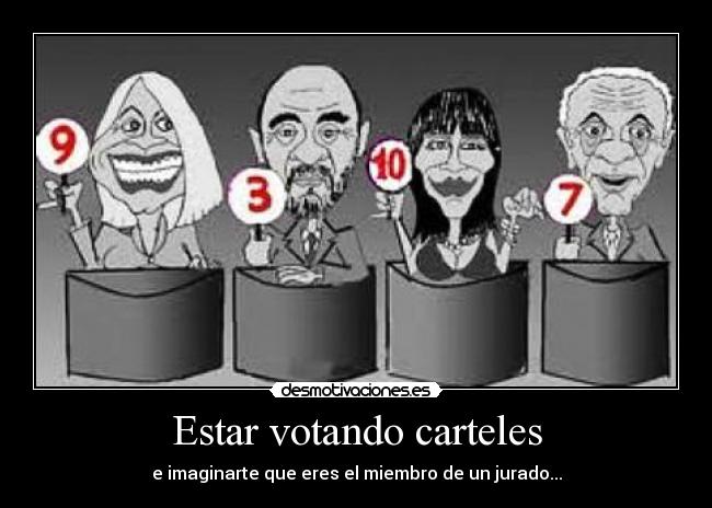 Estar votando carteles - 
